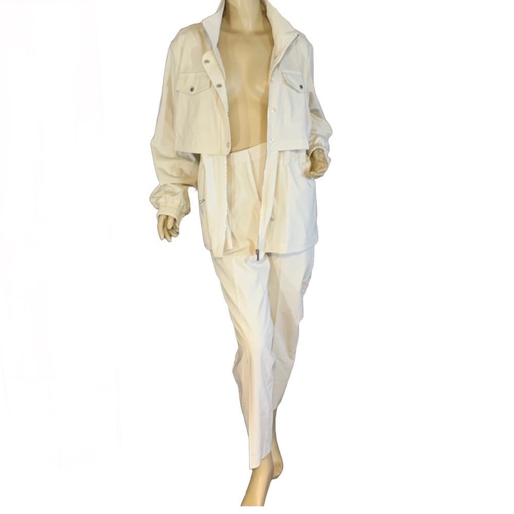 CALVIN KLEIN ECRU BEIGE TROUSERS & JACKET LEISURE SET (16/XL) - Picture 4 of 15